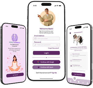 MindConnect app mockups