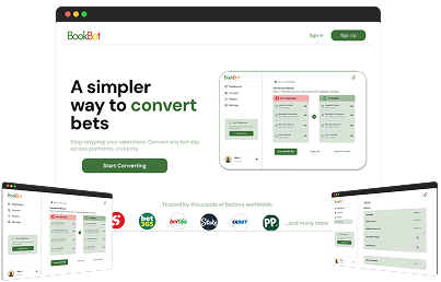 BookBet web application mockups