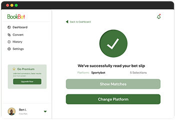 BookBet — Successful Bet